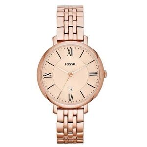 Fossil Jacqueline ES3435 Women's Rose Gold Tone Watch